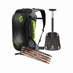 Spade, søkestang og sekk